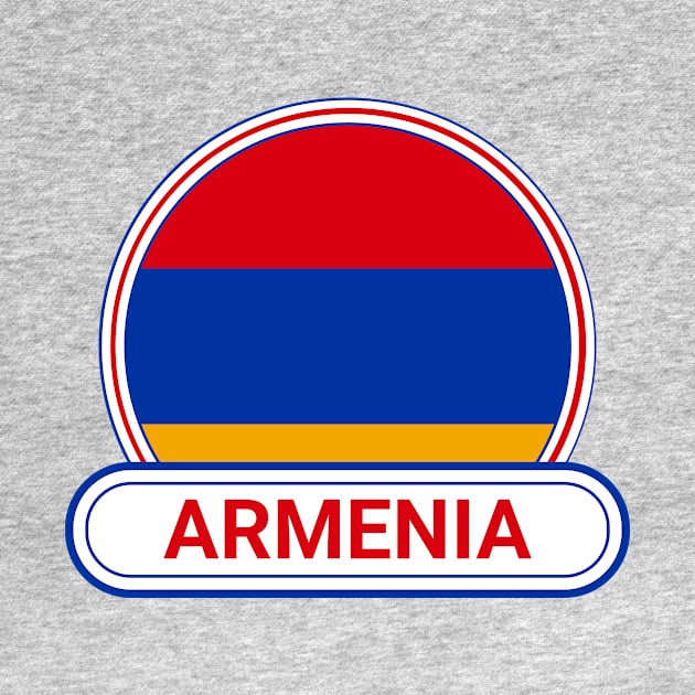 Armenia Country Badge - Armenia Flag by Yesteeyear